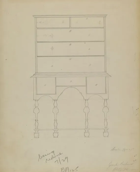 Framed Print : Chest, 1935 / 1942. Creator: Eugene Barrell Framed Print : Chest, 1935 / 1942. Creator: Eugene Barrell