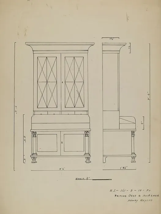 Framed Print : Chest, 1935 / 1942. Creator: Unknown Framed Print : Chest, 1935 / 1942. Creator: Unknown