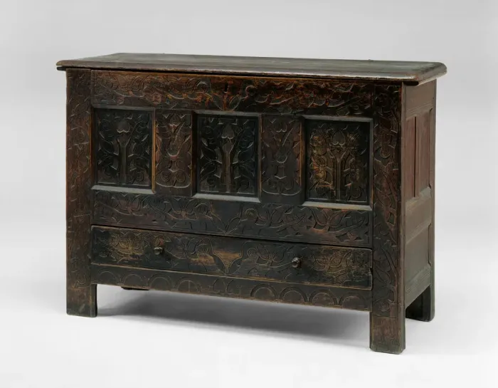 Framed Print : Chest, c. 1710. Creator: Unknown Framed Print : Chest, c. 1710. Creator: Unknown