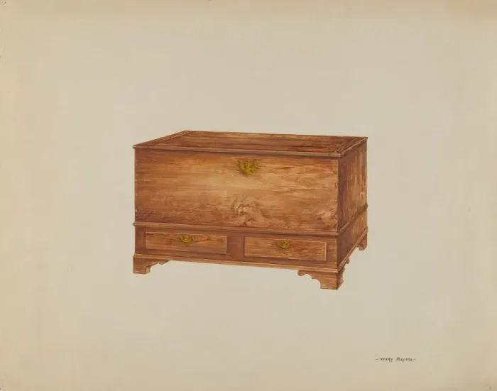 Framed Print : Chest, c. 1938. Creator: Henry Meyers Framed Print : Chest, c. 1938. Creator: Henry Meyers