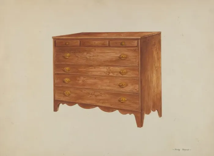 Framed Print : Chest, c. 1938. Creator: Henry Meyers Framed Print : Chest, c. 1938. Creator: Henry Meyers