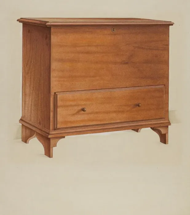 Framed Print : Chest with Drawer, c. 1937. Creator: Alfred H. Smith Framed Print : Chest with Drawer, c. 1937. Creator: Alfred H. Smith