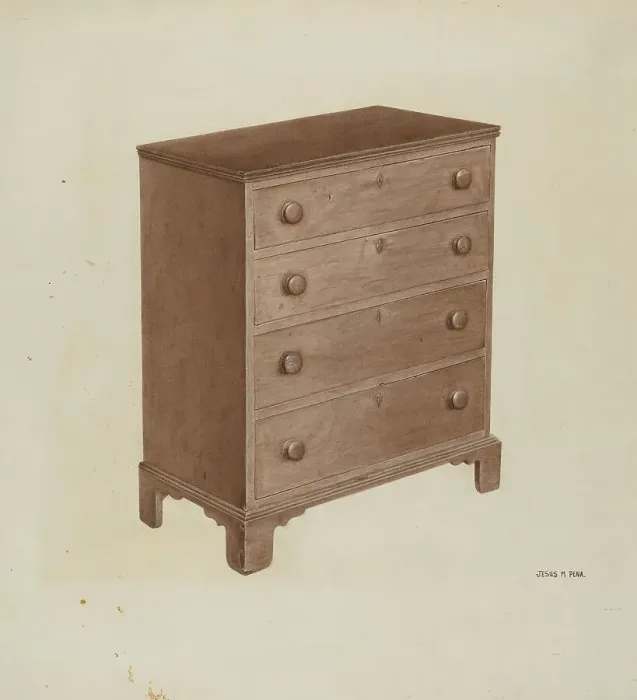 Framed Print : Chest of Drawers, 1935 / 1943. Creator: Jesus Pena Framed Print : Chest of Drawers, 1935 / 1943. Creator: Jesus Pena