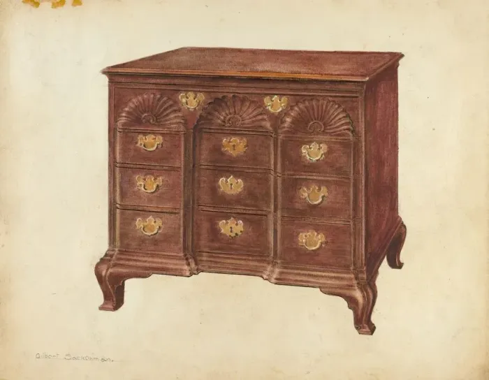 Framed Print : Chest of Drawers, c. 1937. Creator: Gilbert Sackerman Framed Print : Chest of Drawers, c. 1937. Creator: Gilbert Sackerman