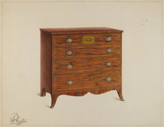 Framed Print : Chest of Drawers, c. 1938. Creator: Ferdinand Cartier Framed Print : Chest of Drawers, c. 1938. Creator: Ferdinand Cartier