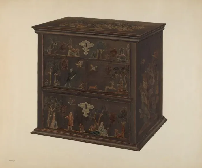 Framed Print : Chest of Drawers, c. 1939. Creator: Charles Henning Framed Print : Chest of Drawers, c. 1939. Creator: Charles Henning