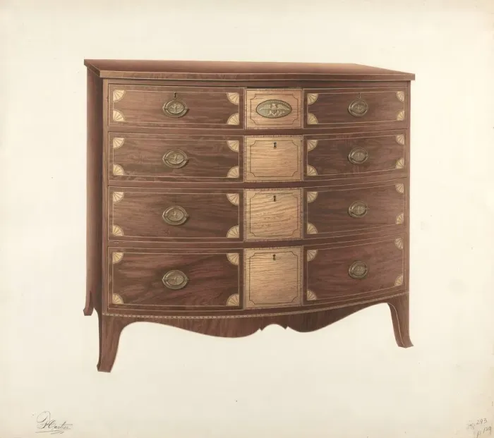 Framed Print : Chest of Drawers, c. 1939. Creator: Ferdinand Cartier Framed Print : Chest of Drawers, c. 1939. Creator: Ferdinand Cartier