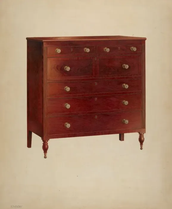 Framed Print : Chest of Drawers, c. 1939. Creator: Isidore Sovensky Framed Print : Chest of Drawers, c. 1939. Creator: Isidore Sovensky