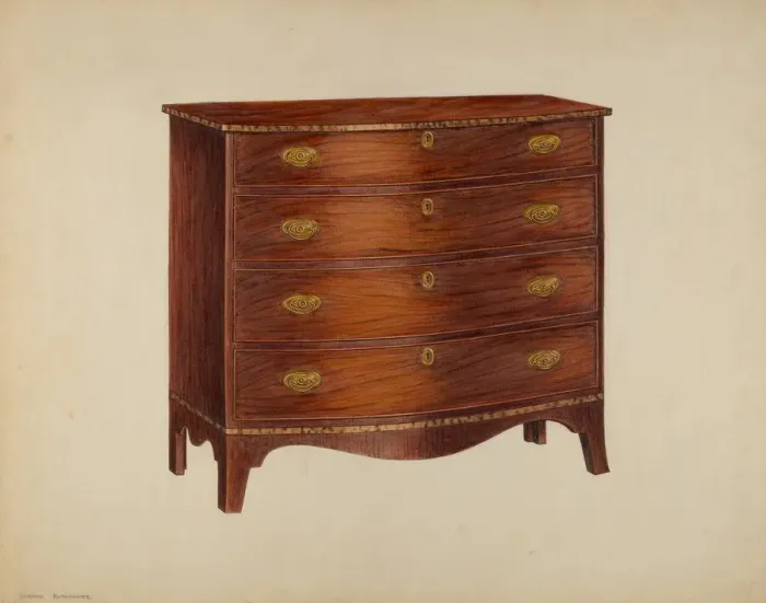 Framed Print : Chest of Drawers, c. 1939. Creator: Lorenz Rothkrantz Framed Print : Chest of Drawers, c. 1939. Creator: Lorenz Rothkrantz