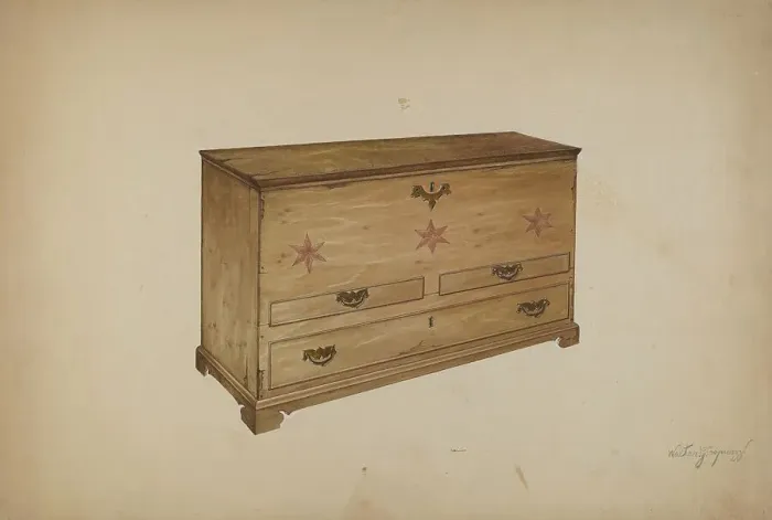 Framed Print : Chest with Drawers, c. 1939. Creator: Walter G. Capuozzo Framed Print : Chest with Drawers, c. 1939. Creator: Walter G. Capuozzo