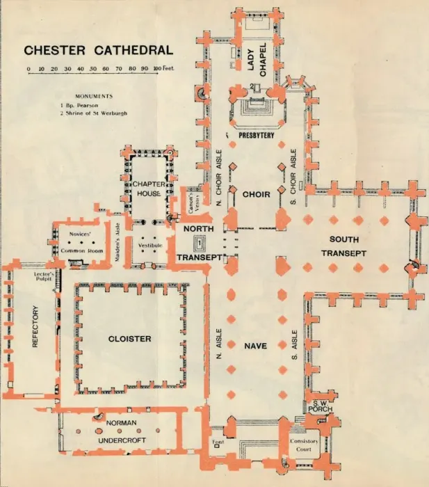 Framed Print : Chester Cathedral, c20th Century. Artist: John Bartholomew Framed Print : Chester Cathedral, c20th Century. Artist: John Bartholomew