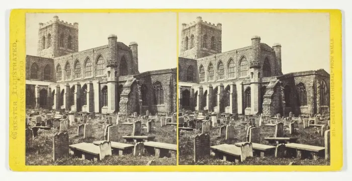Framed Print : Chester Cathedral - From Walls, 1850 / 94. Creator: Francis Bedford Framed Print : Chester Cathedral - From Walls, 1850 / 94. Creator: Francis Bedford