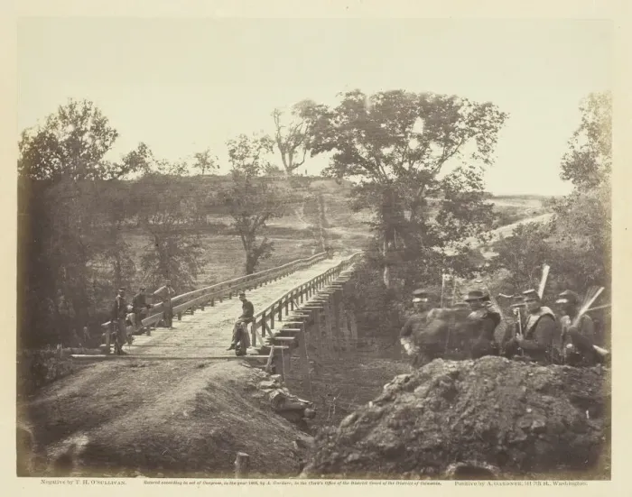 Framed Print : Chesterfield Bridge, North Anna, Virginia, May 1864. Creator: Alexander Gardner Framed Print : Chesterfield Bridge, North Anna, Virginia, May 1864. Creator: Alexander Gardner