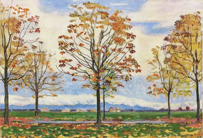 Framed Print : Chestnut avenue near Biberist, 1898. Creator: Hodler, Ferdinand (1853-1918) Framed Print : Chestnut avenue near Biberist, 1898. Creator: Hodler, Ferdinand (1853-1918)