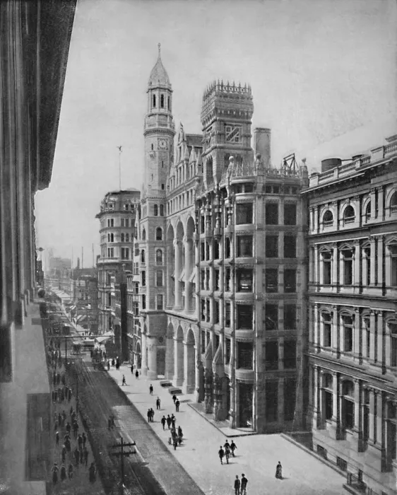 Framed Print : Chestnut Street, Philadelphia, c1897. Creator: Unknown Framed Print : Chestnut Street, Philadelphia, c1897. Creator: Unknown