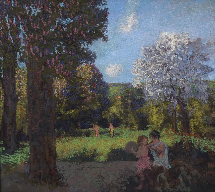 Framed Print : The Chestnut Trees, 1932-1935. Creator: Roussel, Ker-Xavier (1867-1944) Framed Print : The Chestnut Trees, 1932-1935. Creator: Roussel, Ker-Xavier (1867-1944)