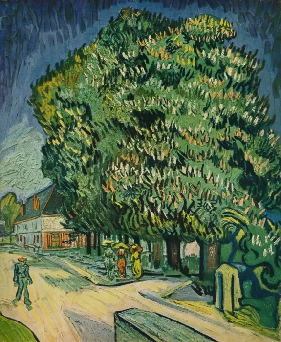 Framed Print : Chestnut Trees in Blossom, 1890. Artist: Vincent van Gogh Framed Print : Chestnut Trees in Blossom, 1890. Artist: Vincent van Gogh
