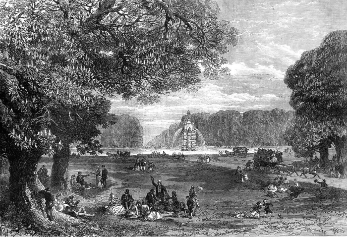 Framed Print : The chestnut-trees in Bushey Park, 1871. Creator: RCH Framed Print : The chestnut-trees in Bushey Park, 1871. Creator: RCH