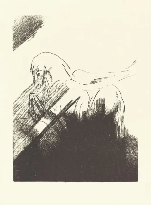 Framed Print : Cheval aile (Winged Horse), 1894. Creator: Odilon Redon Framed Print : Cheval aile (Winged Horse), 1894. Creator: Odilon Redon