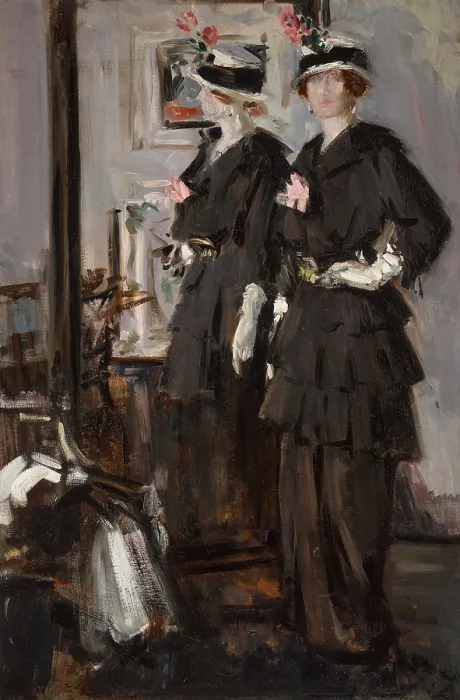 Framed Print : The cheval glass, c1915. Creator: Cadell, Francis Campbell Boileau (1883-1937) Framed Print : The cheval glass, c1915. Creator: Cadell, Francis Campbell Boileau (1883-1937)