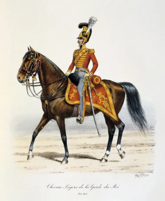 Framed Print : Chevau-Legers de la Garde du Roi, 1814-15. Artist: Eugene Titeux Framed Print : Chevau-Legers de la Garde du Roi, 1814-15. Artist: Eugene Titeux