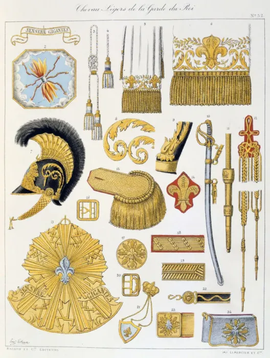 Framed Print : Chevau-Legers de la Garde du Roi, Insignia Artist: Eugene Titeux Framed Print : Chevau-Legers de la Garde du Roi, Insignia Artist: Eugene Titeux