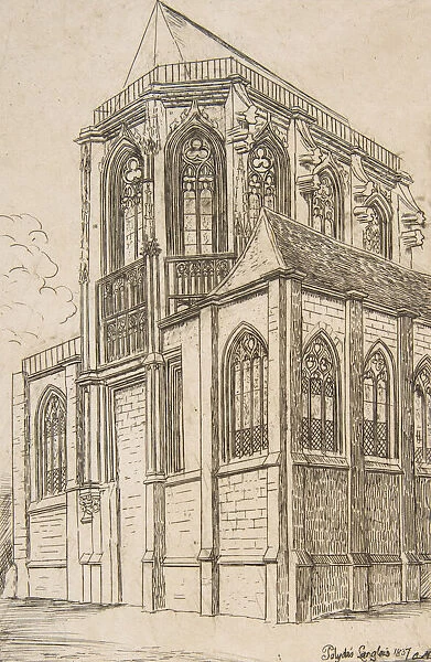 Chevet de St. Martin-sur-Renelle (The apse of the Church of St
