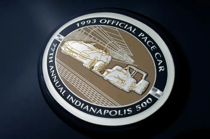 Framed Print : Chevrolet Camaro Indie pace car 1993. Artist: Simon Clay Framed Print : Chevrolet Camaro Indie pace car 1993. Artist: Simon Clay