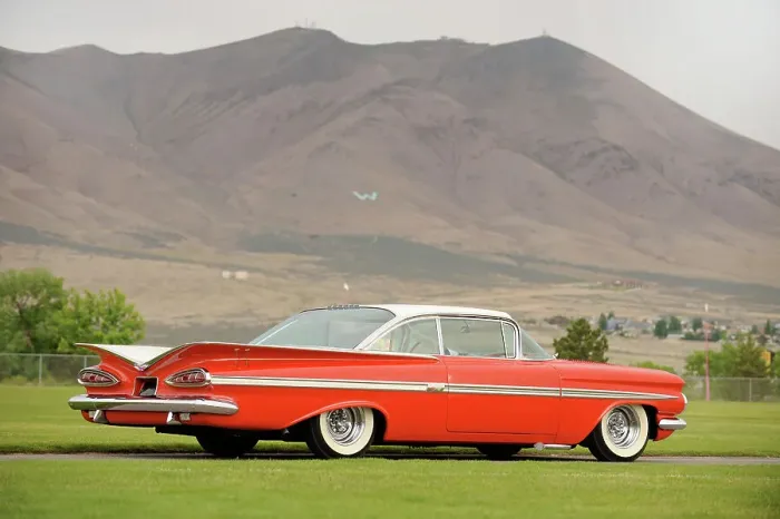 Framed Print : Chevrolet Impala Bubble top 1959. Artist: Simon Clay