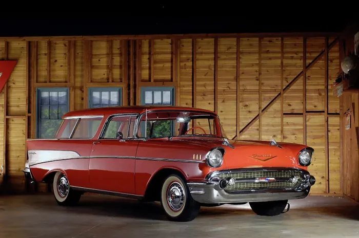 Framed Print : Chevrolet Nomad 1957. Artist: Simon Clay Framed Print : Chevrolet Nomad 1957. Artist: Simon Clay
