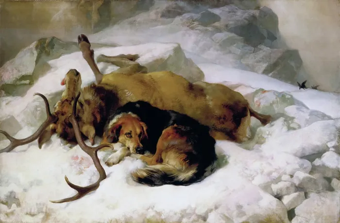 Framed Print : Chevy, 1868. Creator: Edwin Henry Landseer Framed Print : Chevy, 1868. Creator: Edwin Henry Landseer