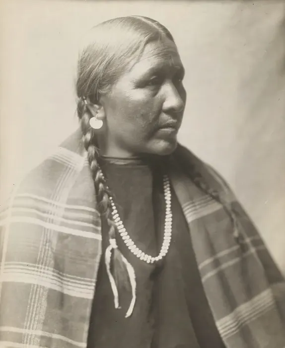Framed Print : Cheyenne matron, 1905. Creator: Edward Sheriff Curtis Framed Print : Cheyenne matron, 1905. Creator: Edward Sheriff Curtis