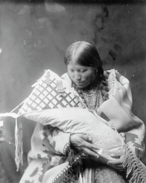 Framed Print : Cheyenne mother and child, c1905. Creator: Edward Sheriff Curtis Framed Print : Cheyenne mother and child, c1905. Creator: Edward Sheriff Curtis