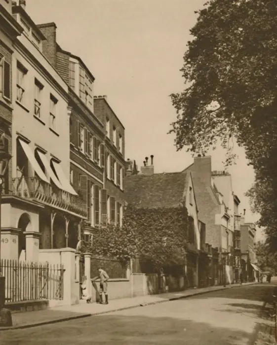 Framed Print : Cheyne Walk, A Demure Road Looking Over The River, Is Rich In Memories, c1935. Creator: Unknown Framed Print : Cheyne Walk, A Demure Road Looking Over The River, Is Rich In Memories, c1935. Creator: Unknown
