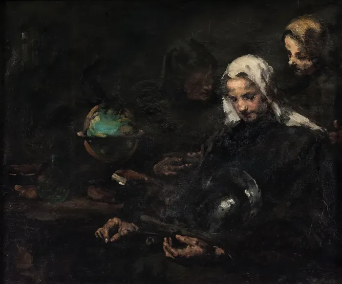 Framed Print : Chez l'antiquaire, c.1891. Creator: Theodule Ribot Framed Print : Chez l'antiquaire, c.1891. Creator: Theodule Ribot