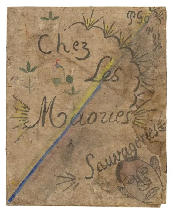 Framed Print : Chez les Maories: Sauvageries (At Home with the Maori: Savage Things), 1893 Framed Print : Chez les Maories: Sauvageries (At Home with the Maori: Savage Things), 1893
