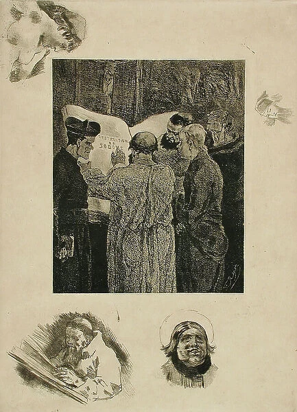 Chez les Trappistes, 1891. Creator: Félicien Rops