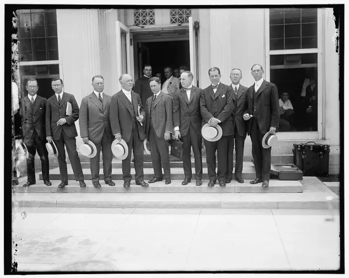 Framed Print : Chicago businessmen, between 1910 and 1920. Creator: Harris & Ewing. Chicago businessmen, between 1910 and 1920. Creator: Harris & Ewing Framed Print : Chicago businessmen, between 1910 and 1920. Creator: Harris & Ewing. Chicago businessmen, between 1910 and 1920. Creator: Harris & Ewing