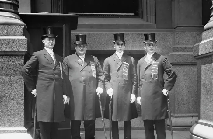 Framed Print : Chicago Delegation in N.Y. between c1910 and c1915. Creator: Bain News Service Framed Print : Chicago Delegation in N.Y. between c1910 and c1915. Creator: Bain News Service