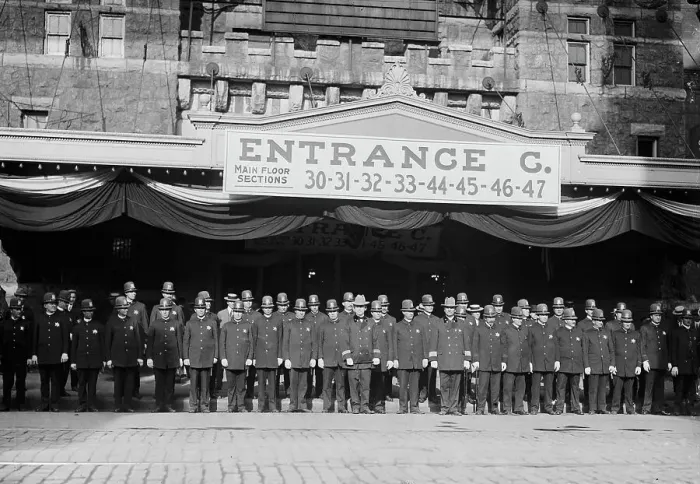 Framed Print : Chicago police at convention, 1912. Creator: Bain News Service Framed Print : Chicago police at convention, 1912. Creator: Bain News Service