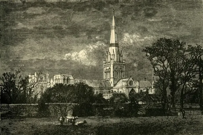 Framed Print : Chichester Cathedral, From The South, 1898. Creator: Unknown Framed Print : Chichester Cathedral, From The South, 1898. Creator: Unknown