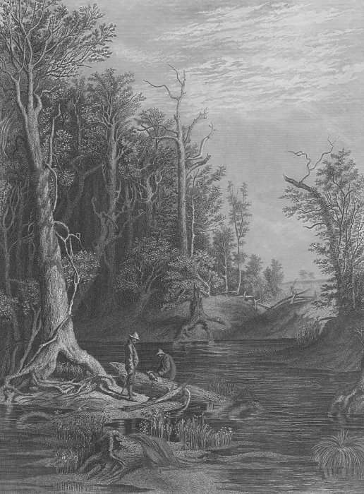 Framed Print : The Chickahominy, 1872. Creator: William Wellstood Framed Print : The Chickahominy, 1872. Creator: William Wellstood