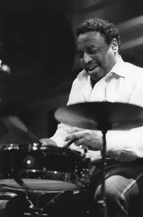 Framed Print : Chico Hamilton, Jazz Café, London, 1994. Creator: Brian Foskett Framed Print : Chico Hamilton, Jazz Café, London, 1994. Creator: Brian Foskett