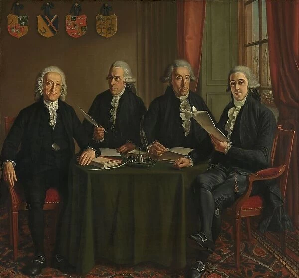 The Four Chief Commissioners of the Amsterdam Harbor Works, 1791-1795. Creator: Wybrand Hendriks