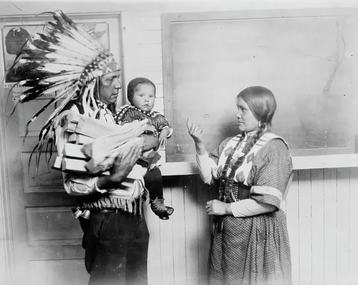 Framed Print : Chief Fish Wolf Robe, between c1915 and c1920. Creator: Bain News Service Framed Print : Chief Fish Wolf Robe, between c1915 and c1920. Creator: Bain News Service