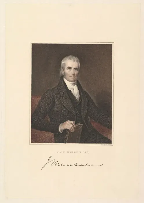 Framed Print : Chief Justice John Marshall, 1833. Creator: Asher Brown Durand Framed Print : Chief Justice John Marshall, 1833. Creator: Asher Brown Durand