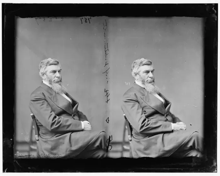 Framed Print : Chief Justice Morrison Remick Waite, 1865 and 1880. Creator: Unknown Framed Print : Chief Justice Morrison Remick Waite, 1865 and 1880. Creator: Unknown