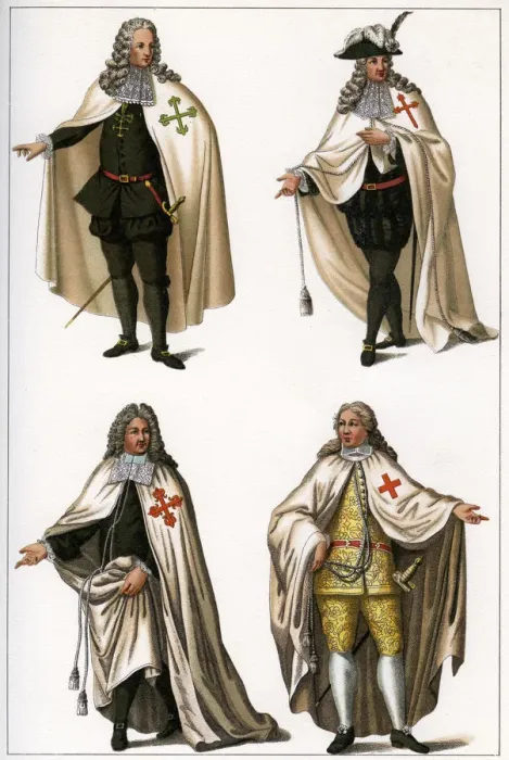 Framed Print : The chief knightly orders of Spain and Portugal, 1791, (1902) Framed Print : The chief knightly orders of Spain and Portugal, 1791, (1902)