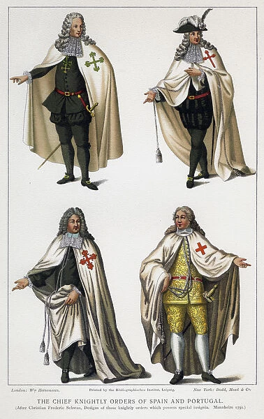 The chief knightly orders of Spain and Portugal, c1930s