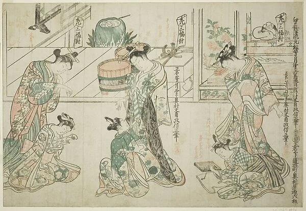 Child Attendants: A Set of Three (Kamuro sanpukutsui), c. 1744  /  51